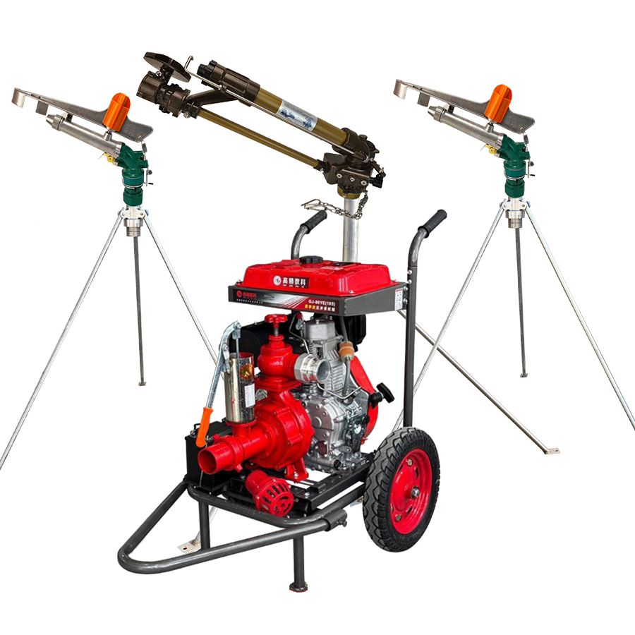 抚顺一体式灌溉机组 全套喷枪水带配齐 抗旱浇地神器